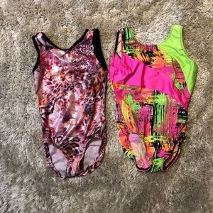 two gymnastic leotards